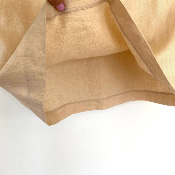 Heart Moon Star mini skirt in ๐ฏ linen with sparkly  gems - Picture 7 of 10